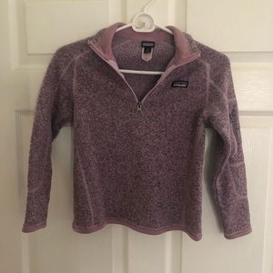 Patagonia size small girls 1/4 zip sweater